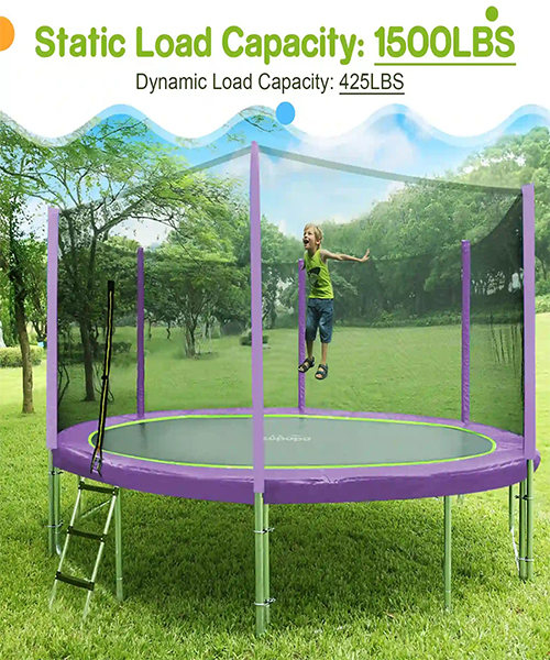 2. Zupapa 12FT Round Trampoline